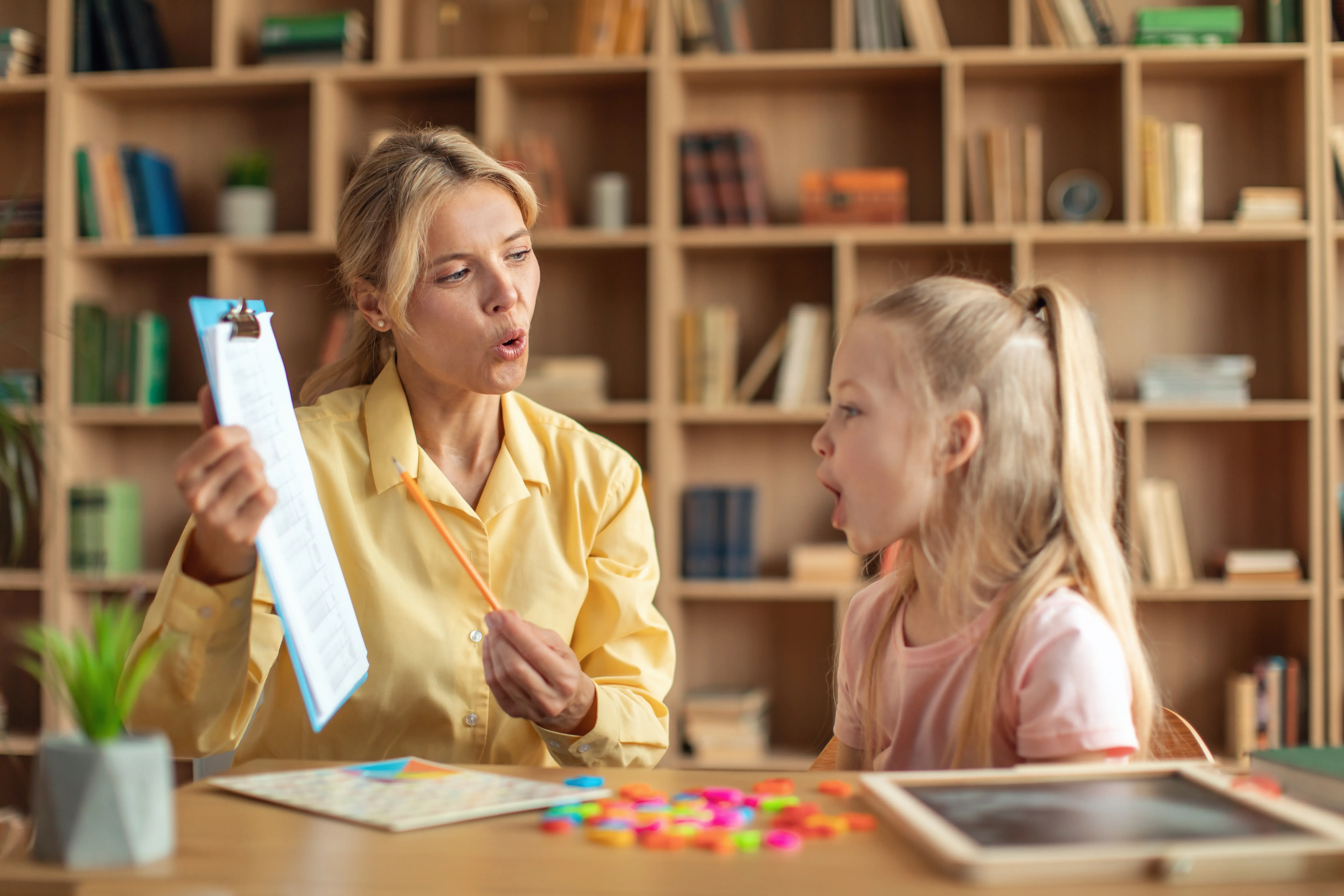 Standardized speech and language testing process